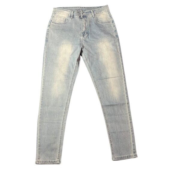 Men's Artistic Skinny Stretch Denim Jeans - Picture 1 of 2